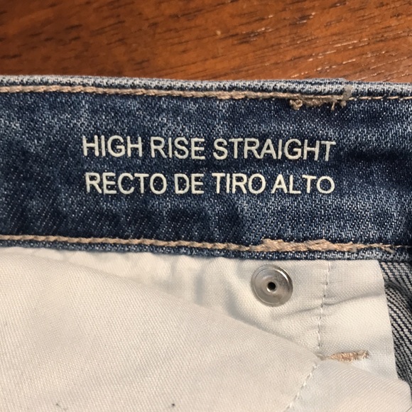 Wild Fable High Rise Straight Button Up Raw Hem Jeans - Picture 9 of 14